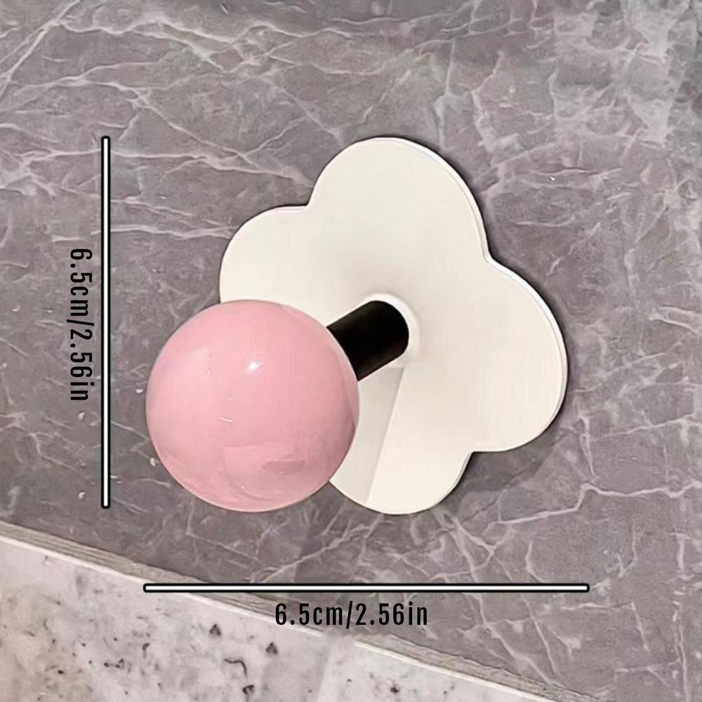 No Drill Hooks Storage hook Strong Adhesive Flower Shaped Stick On Hooks Towel Rack For Home Kitchen Bathroom