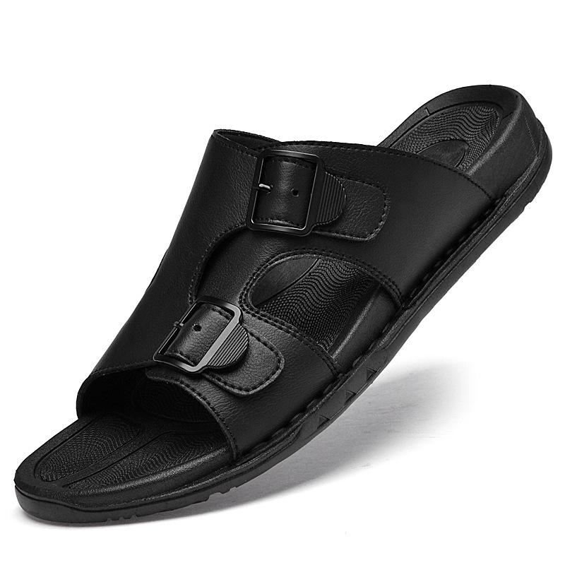 Stylish Double Buckle Flat Sandals - Lightweight Outdoor Beach & Daily Wear