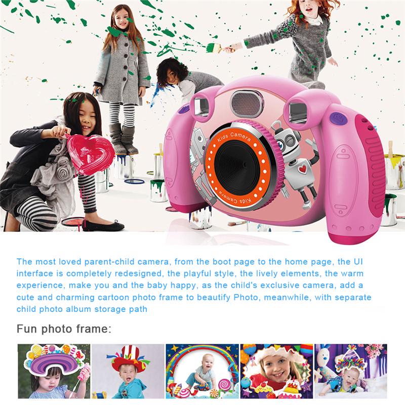 KC501 Мини Цифровая Камера 2 Дюйма Мультяшная Камера Игрушка Детский Подарок На День — фото 7