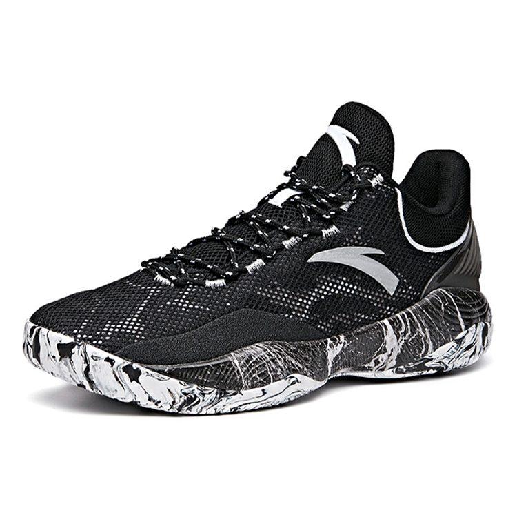 Anta Cushioning, Wear Resistant Low Top Basketball Shoes Men's Black 112031605-2