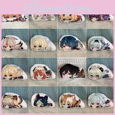 Cute Genshin Impact Zhongli Nilou Sucrose Sleepy Plush Doll Cushion Pillow Xmas Gift