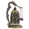 Vintage Small Carved Bronze Dragon Lock Bell Arts & Crafts Collectibles Ornaments Desk Decor