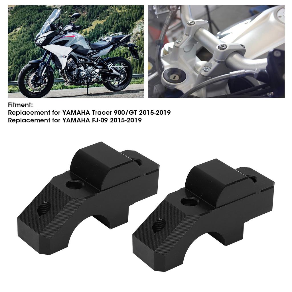 2pcs HandleBar Riser Mount Clamp CNC Aluminum Alloy Replacement for 900CelsiusGT 2015‑2019