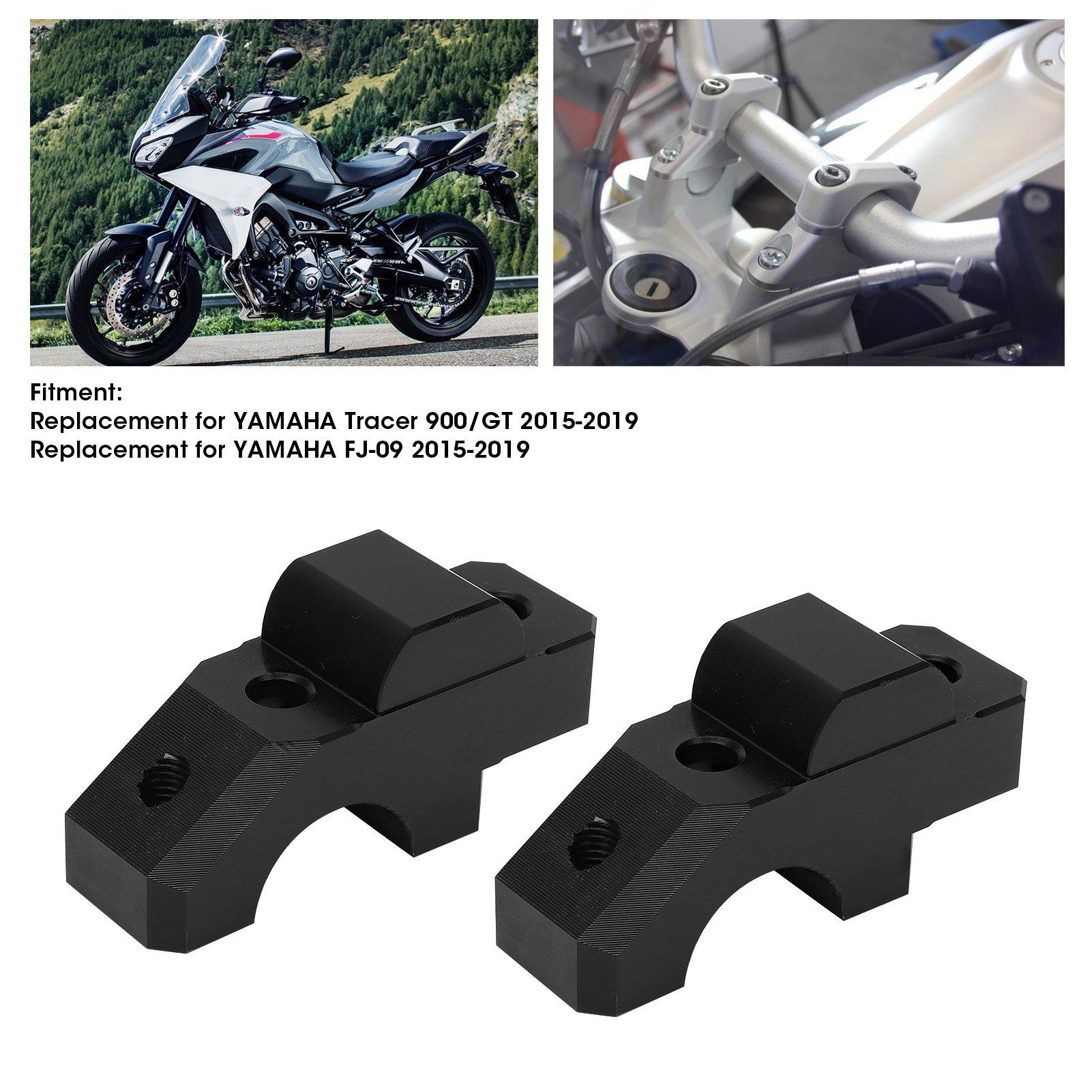 

2pcs HandleBar Riser Mount Clamp CNC Aluminum Alloy Replacement for 900CelsiusGT 2015‑2019