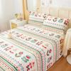Creative Ethnic Flower Bed Sheet Set 3Pcs Cotton Thickened Bed Sheets Pillowcases Luxury Nordic Queen King Size Bedding Set