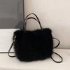 Faux Fur Tote Bag Women's Bucket Plush Design Ladies Handbags Soft Winter Crossbody Shoulder Bags Bolsa Feminina