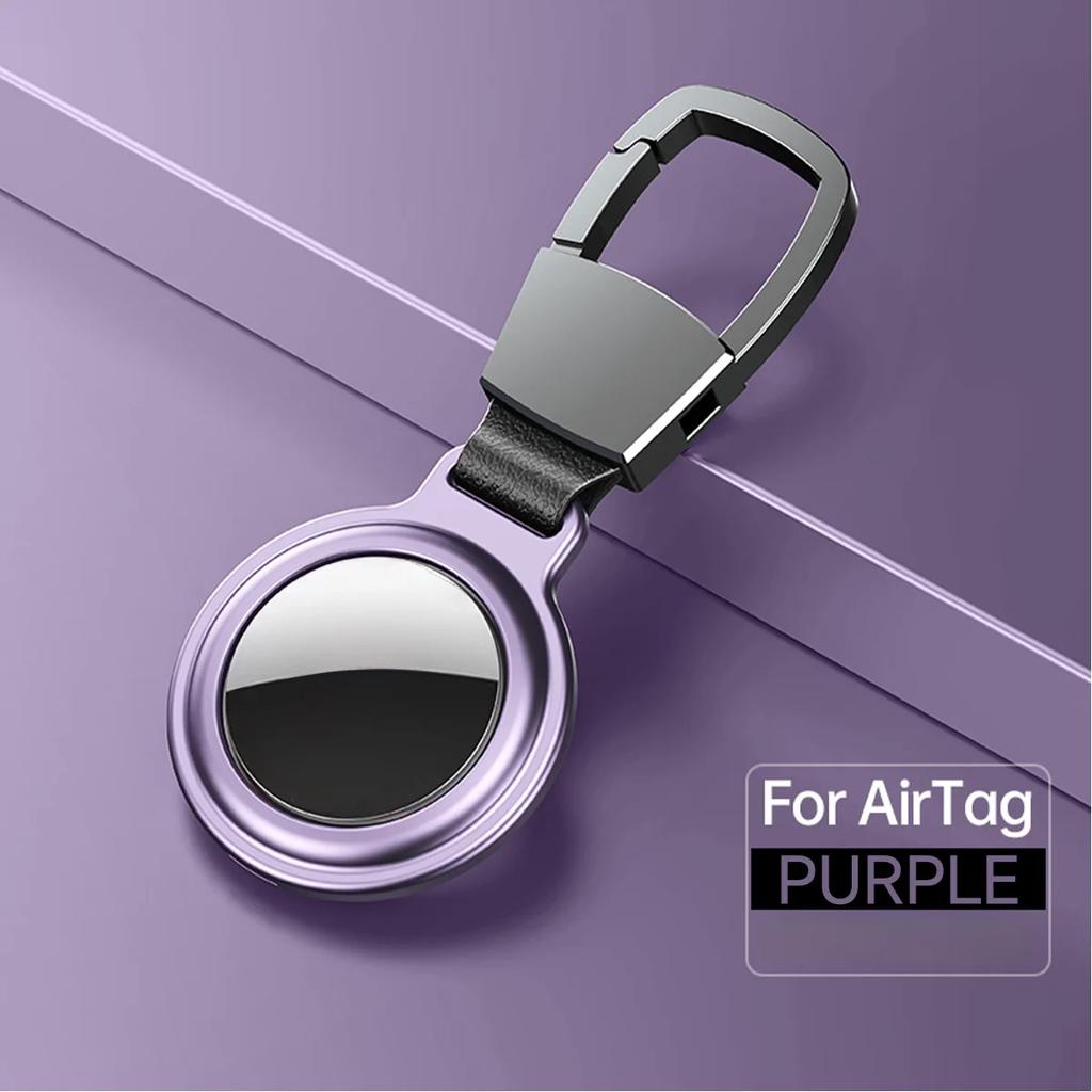 Magnetic Anti-Lost Keychain Holder Case for Apple Airtag Metal Air Tag Dog Cat Pet Collar Locator Tracker Protective Full Cover