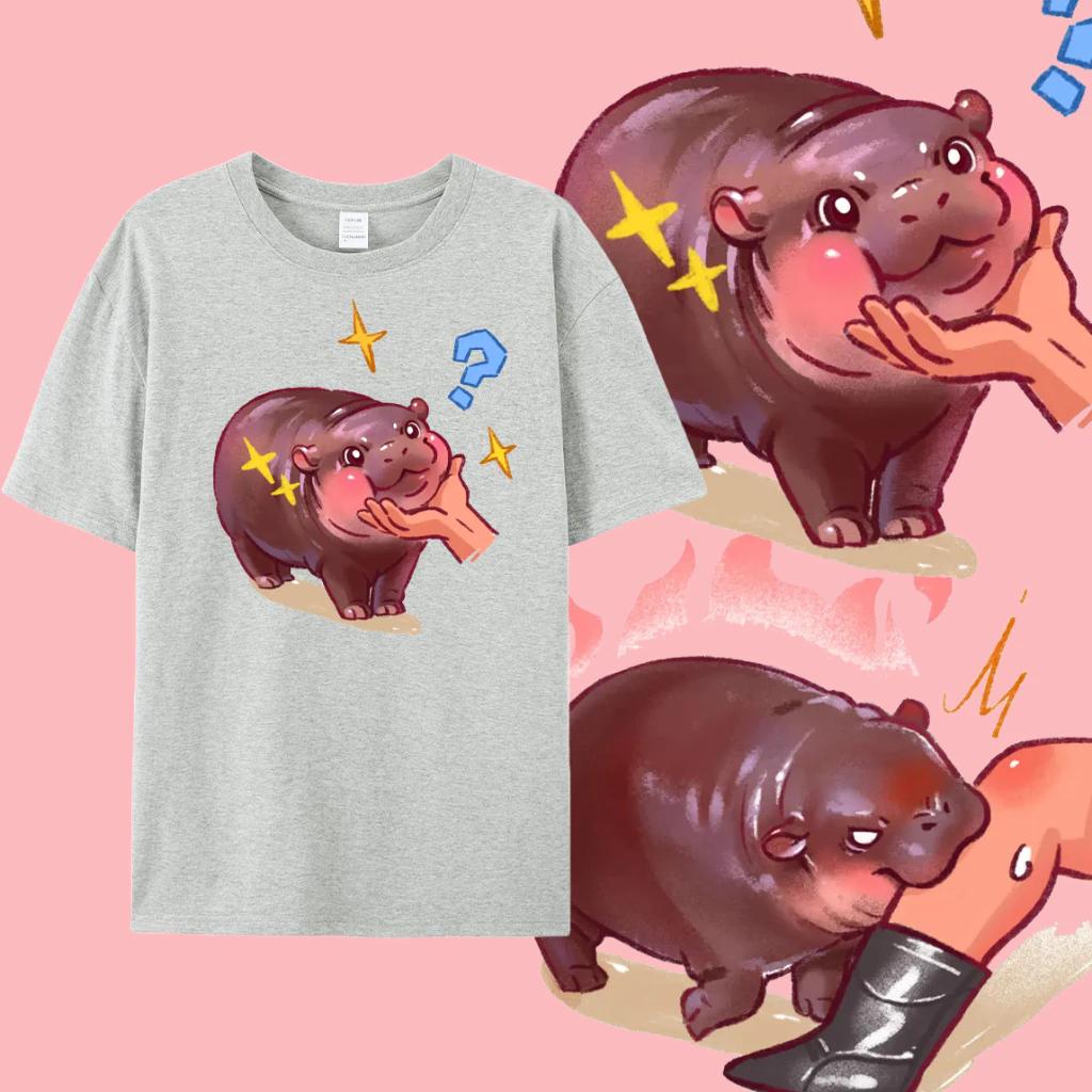 Moo Deng крошечный малыш бегемотик звезда Таиланд милый карликовый бегемот унисекс — фото 7