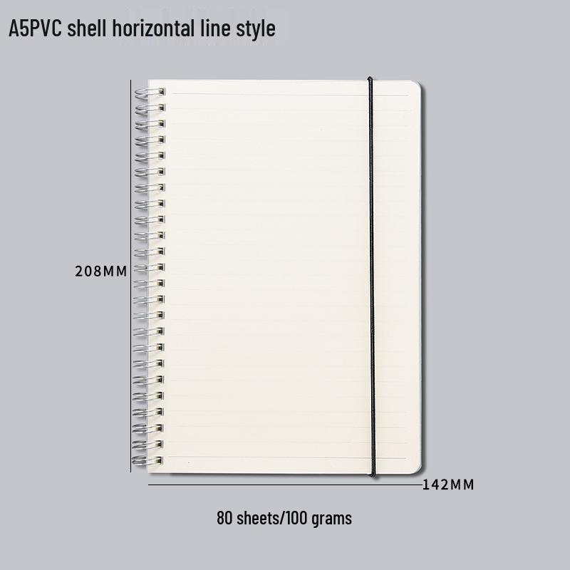 A5 Loose-Leaf Detachable Error Notebook with 6-Hole A4 Paper, Clip-On Shell, and A6 Inner Page Buckle Ring.