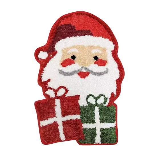 Christmas Floor Mat Xmas Tree Snowman Non-Slip Bathroom Rug Absorbent Washable