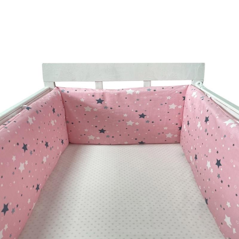 Weicher Bequemer Baumwoll-Babybettschutz Atmungsaktive Polsterung Kissen für Säuglingssicherheit und Täglichen Komfort im Kinderzimmer