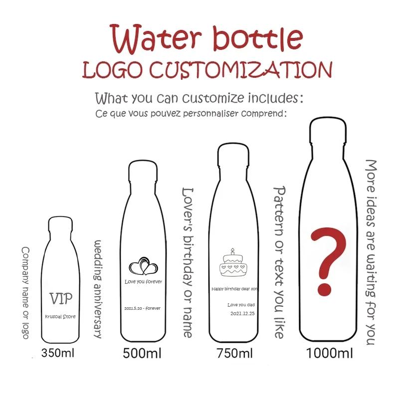 Customized Double-Wall Vacuum Thermos Bottle Sports Bottle Shaker Cup Outdoor Climbing Water Cup Creative Commemorative Gifts