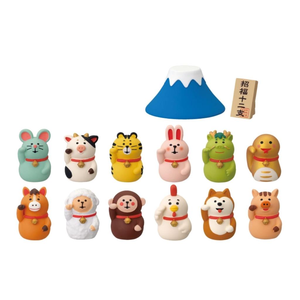 Decore Concomble Lucky Zodiac Box 150 X 140 X 40 Mount 55 X 45 X 30 14 X 13 X 24 Set. Size Approx. Cm. Fuji Approx. Cm. Nameplate Approx. Cm.