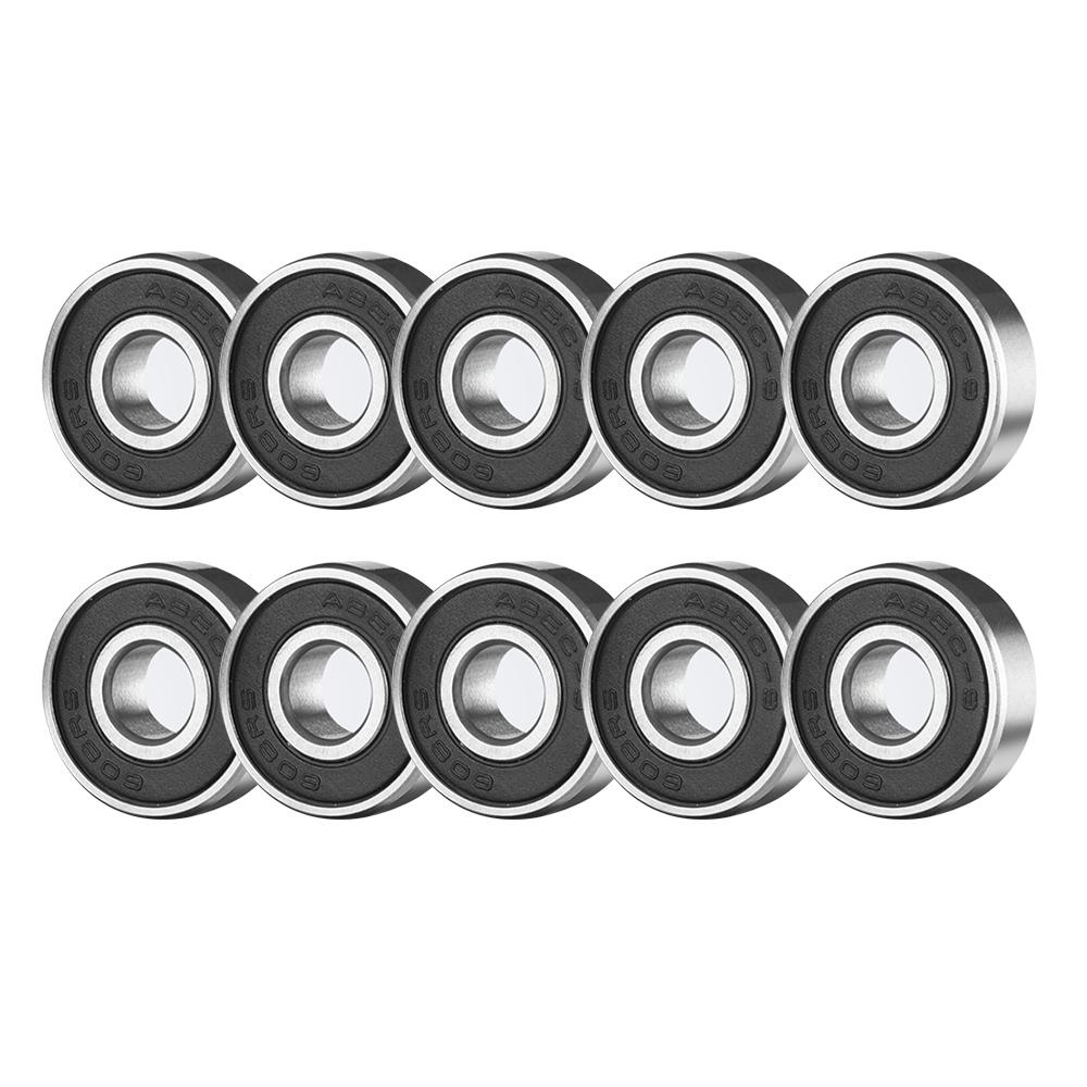 10PCS ABEC-9 608 2RS Roller Skate Wheel Bearing Anti-rust Skateboard Wheel Bearing Red Sealed 8x22x7mm Shaft