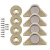 4 Stück Vintage Zinklegierung Magnetische Türfeststeller Beschläge Schrank Schrank Zubehör Gold