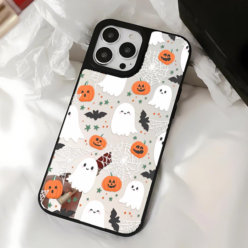Halloween Ghost Mirror Case for Apple 17 Pro Max/16 Pro/15/14/13