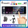 Podofo Radio Car Autoradio 1 Din Multimedia MP5 Player 4.1" Touch Screen Radios Audio Stereo RDS Bluetooth Dual USB Microphone