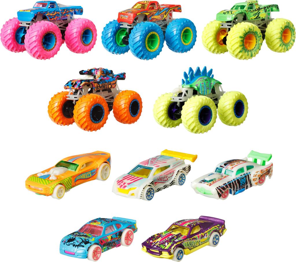 Hot Wheels Monster Trucks Glow In The Dark Collection - [video game]