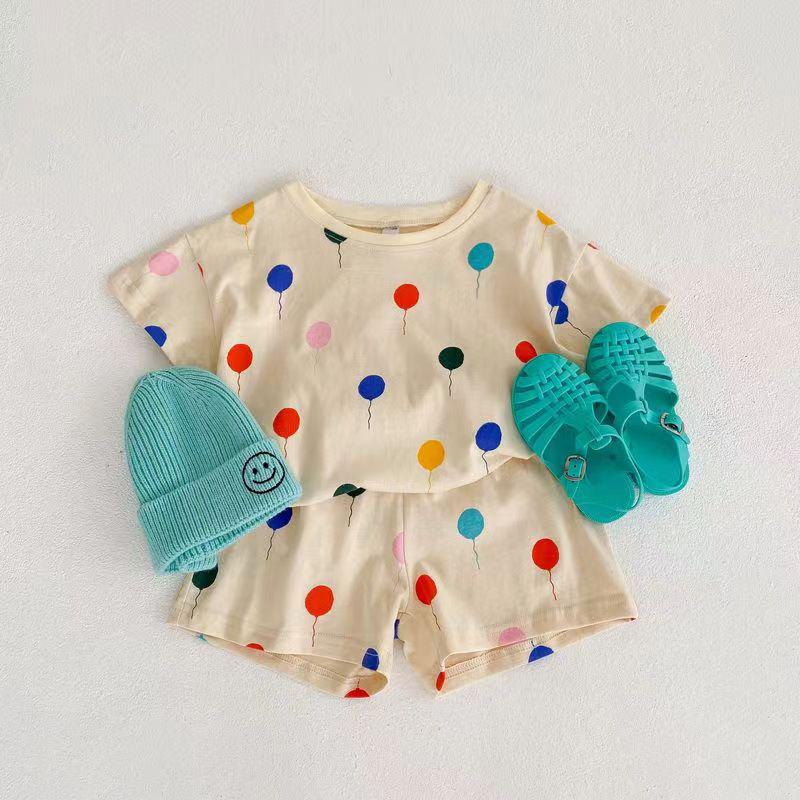 "Ice Silk Baby Summer Pajamas: Loose, Short-Sleeved, Cool Sleepwear for Boys and Girls"