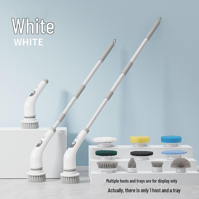 Wireless Electric Fish Tank Brush: Waterproof, Multi-functional, Retractable Handle, LCD Display