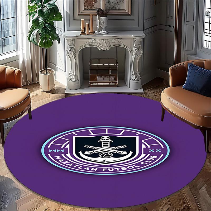 1pc Football Team (56) Design Printed Area Round Carpet for Bedroom Living Room Home Decor Rugs Mat Non Slip Mat Rug for Bedside