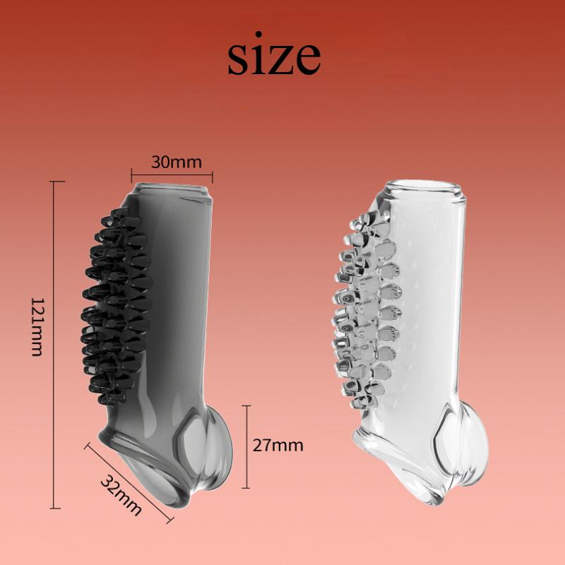 Large Spikes Penis Enlargement Sleeve Delay Time Sex Toy for Men Penis Extender Extension Condom Adult Sex Products