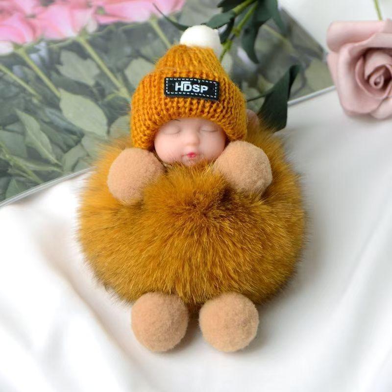 Fashion Beauty For Lady Lovely Girl Bag Pendant Plush Doll Car Key Chain Pendant
