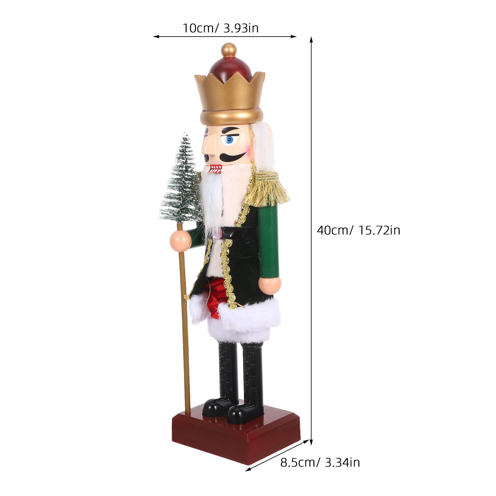 Christmas Lighted Nutcracker Led Nutcracker Soldier Figurine With Music - 15.7Christmas Holiday Traditional Xmas Puppet зелёный