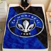 1Pc CF Montreal Print Flannel Blanket High Quality Warm Comfortable Cover for All Seasons Perfect for Gifts Home Decor