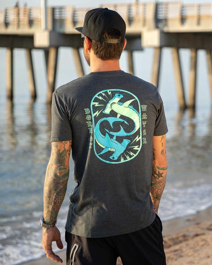 Electric Hammerhead Sharks Scuba Diving TShirt Freediving Highend Luxury Unisex Style Both of Unisex and Unisex