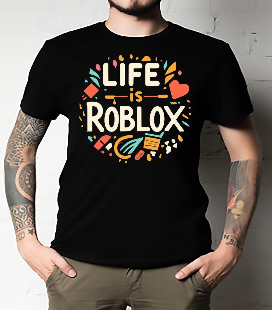 R*blox Футболка Lifestyle Жизнь - это R*blox Классическая базовая футболка ВСЕ УНИСЕКС Унисекс Футболка S