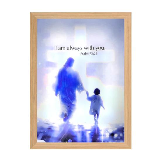 

Иисус лампа светодиодная рамка Христос свет мягкий свет затемняемая картина Иисус ночник освещенный церковный светильник декор S