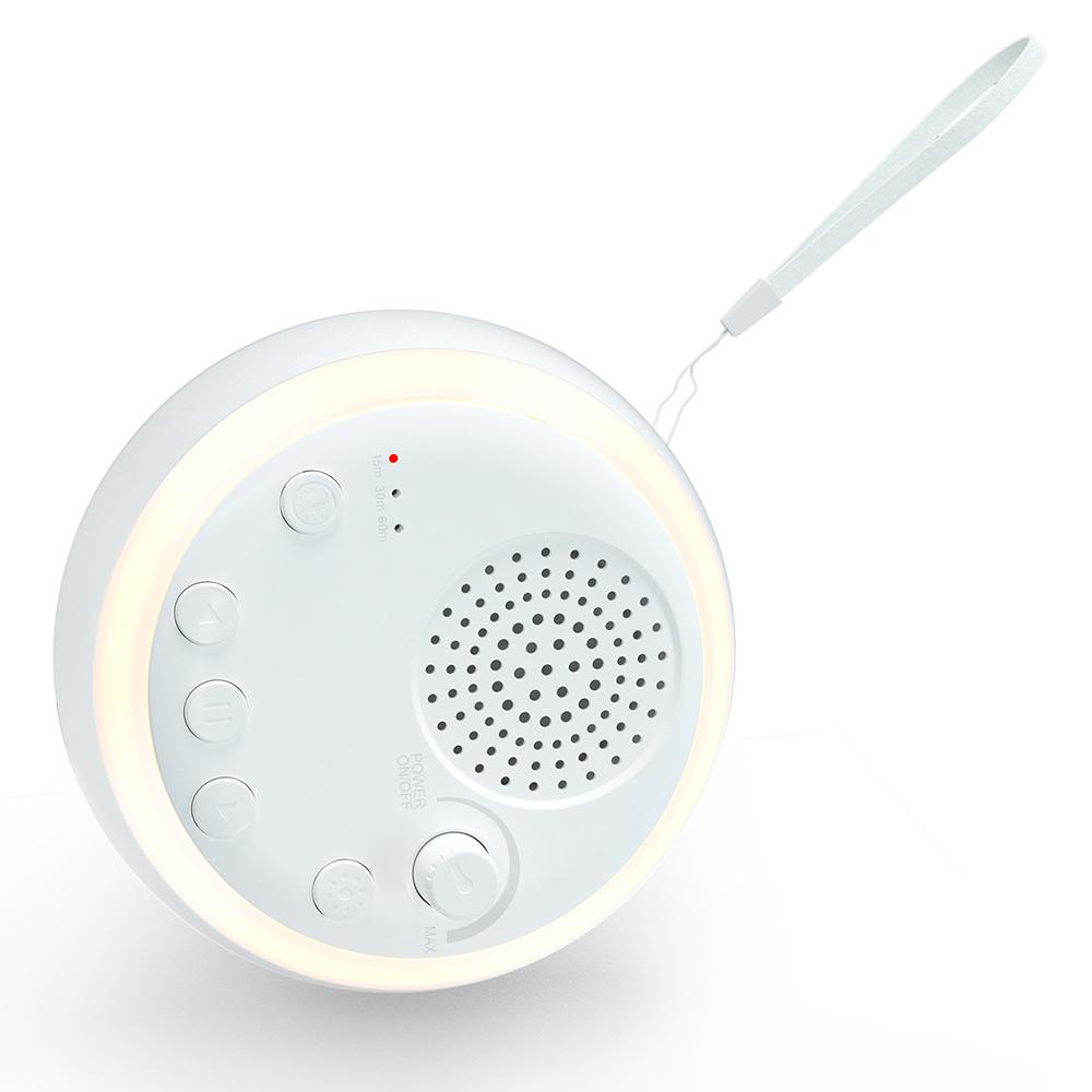 Desktop White Noise Machine Mini Baby Sleep Machine Built-in Night Light 16 Soothing Sounds