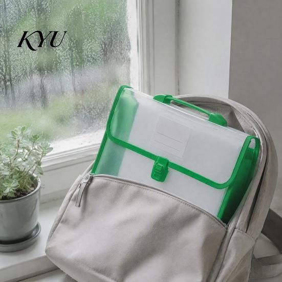Travel Document Carrier Organizer with Handle And Buckle Closure, Expandable Waterproof File Bag, Portable Office Keeper 800 Sheets Capacity