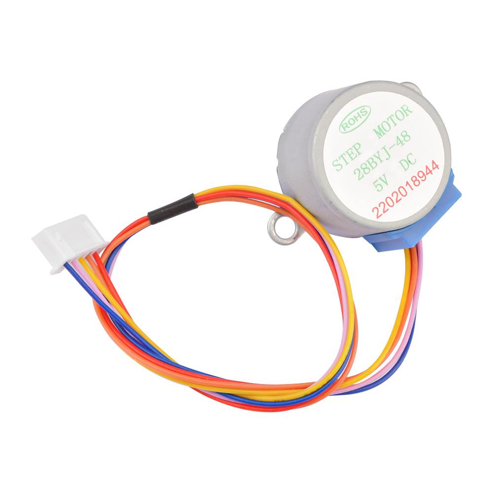 Motor Paso a Paso DC 5V 12V 28BYJ-48 Cable 25cm Engranaje Reductor Paso a Paso Motor 4 Fases 28byj 28byj48