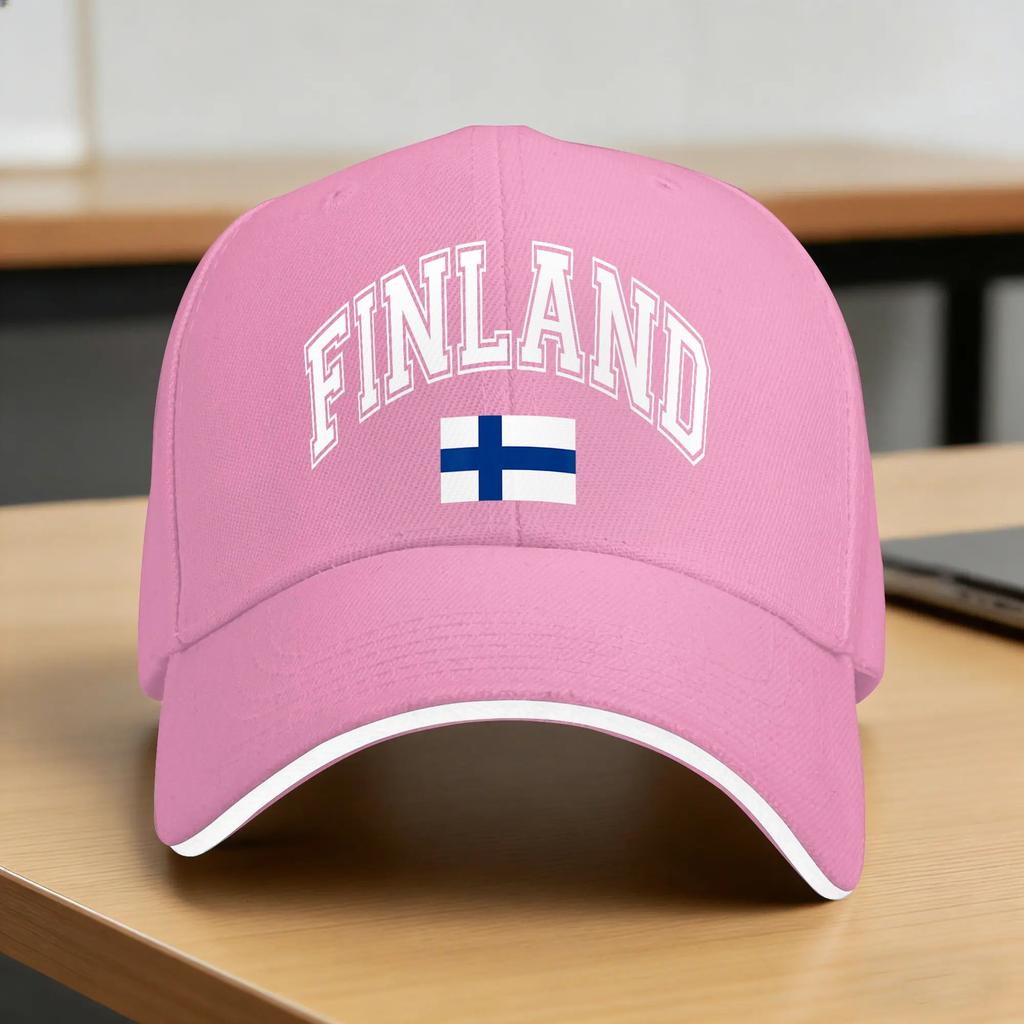 Finland Finnish Flag Suomi Graphic Casual Baseball Cap  Outdoor Sports Hip Hop Hats Spring Wholesale Unisex Adult Yk Baseball Caps