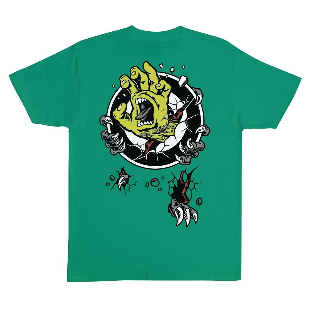 Maglietta Santa Cruz Skateboards Roskopp Target Urlante Verde Kelly