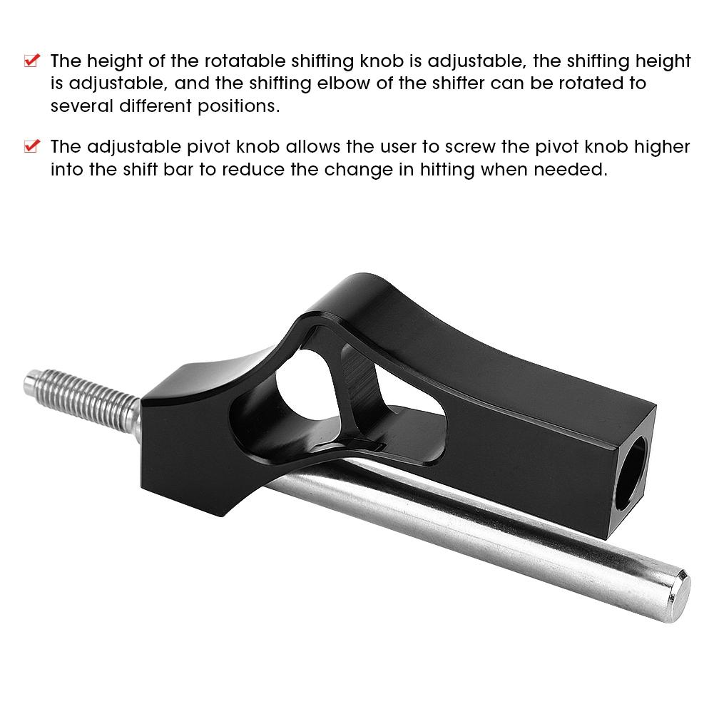 Aluminum Car Gear Extender Adjustable Shifter Lever Shift Knob Fit For Honda Civic Integra