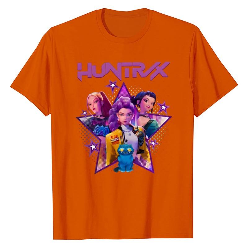 LUXEON Kpop Demon Hunters T Shirt Short SleeveT-shirt Cute Harajuku T Shirt
