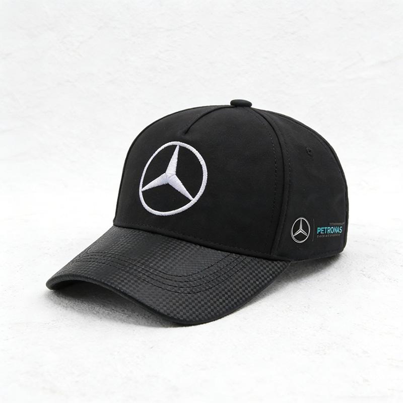 D8Embroidery For Mercedes Benz AMG Motorcycle Street Run Baseball Hat Racing Team Outdoor Sports Hardtop Duck Tongue Hat Sunshade