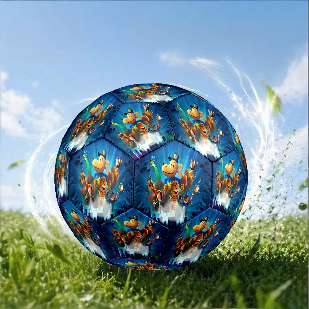Dog Man And Friends Adventure Size 5 Soccer Ball,Indoor/Outdoor Suitable for Training Matches Tournaments Practice Games Perfect Gift for Fan