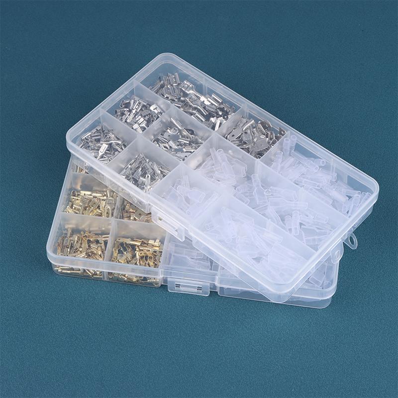 120/270/315Pcs 2.8/4.8/6.3Mm Spade Crimp Terminals Male Female Wire Connector Electrical Terminals Assorted Kit