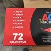 Opaque Liquid Ink Acrylic Markers - Layerable, Soft Tip Watercolor Pens with Washable Brushes for Student Art
