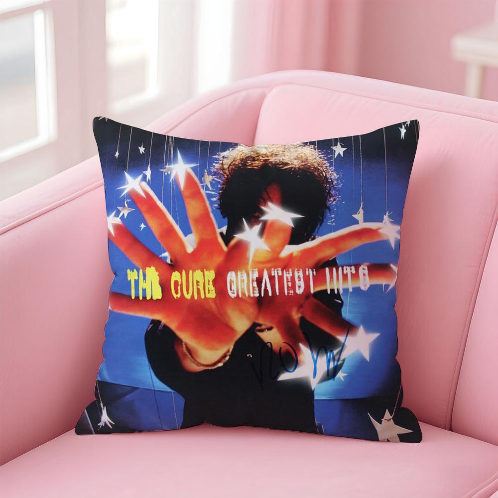 Band The Cure Cushion Cover Linen Pillowcase Cover Soft Decor For Sofa Home Room