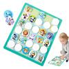 Flip Tic-Tac-Toe Table Game Tictactoe Animal Matching Board Game  Parent-Child Interaction