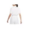 Nike Solid Color Casual Waist Short Sleeve Drop Shoulder T-Shirt Women Tops White CZ8223-100