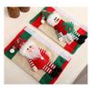 New Christmas Decorations, Creative Old Man Snowman Refrigerator Cover, Double Door Protective Cover, Home Decorations