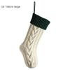 1PC Christmas Stockings Cable Knit Stocking Christmas Gifts Holiday Stocking Xmas Decoration Candy Christmas Socks Length 46cm
