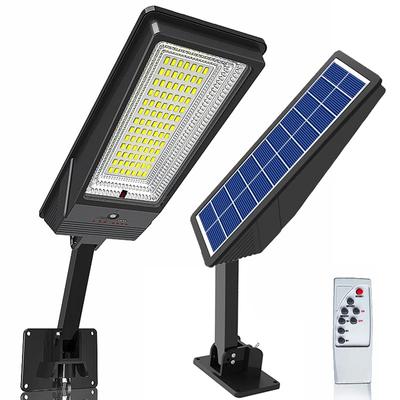 Uzaktan Kumandalı LED Güneş Enerjili Işık 3 Çalışma Modu Güneş Enerjili Sokak Lambası Süper Parlak Açık Bahçe Su Geçirmez Hareket Sensörlü Güneş Enerjili Lamba