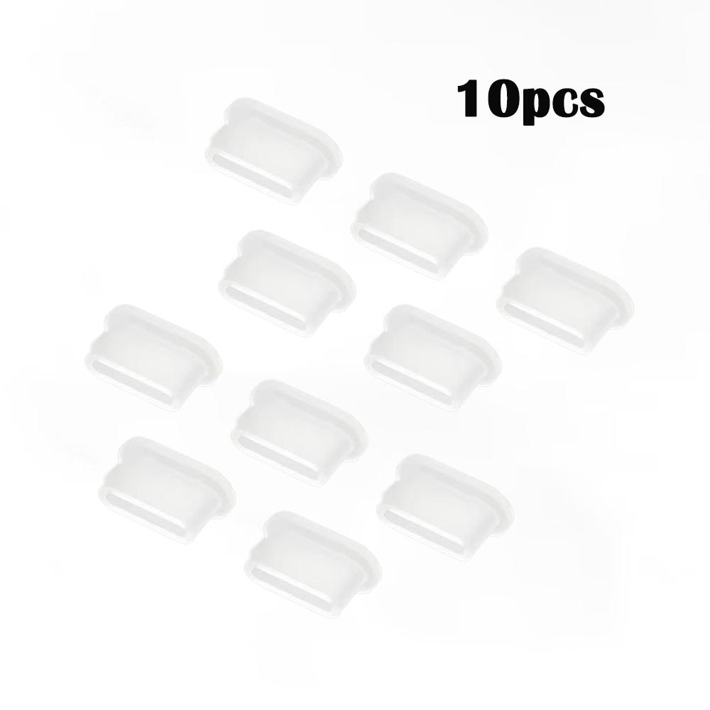 10-50pcs Type-C Silicone Dust Plugs Phone USB Charging Port Protector Cover TypeC Anti-dust Cap for Phones Laptops iPad Earphone2